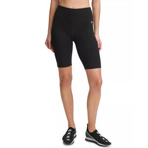 Dkny Sport 280394 Icon High-Waist Bike Shorts, Size XS